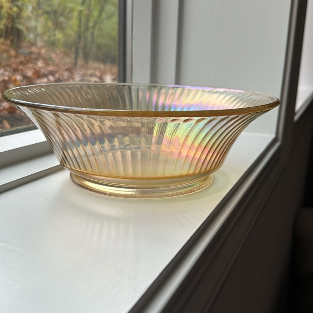 Indiana Glass Carnival Ribbed bowl - Picture 2 of 5